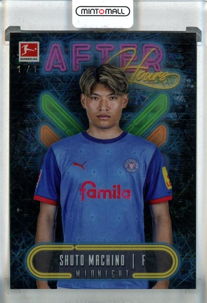 2024-25 Topps Midnight Bundesliga Soccer card Shuto Machino After Hours 1 of 1 Holstein Kiel