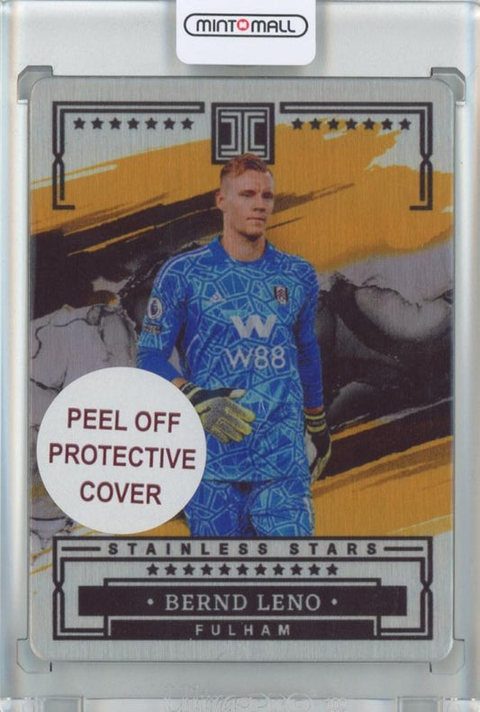 2022-23 Panini Impeccable Premier League Bernd Leno Stainless Stars card number 29 with serial 05/10