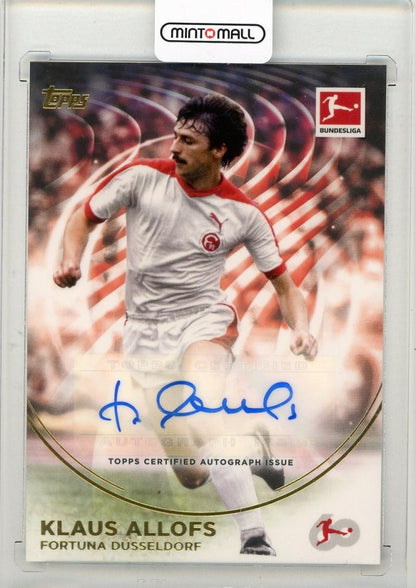 2023-24 TOPPS Bundesliga 60 Years Celebration Klaus Allofs Autograph card #BAKA Fortuna Dusseldorf