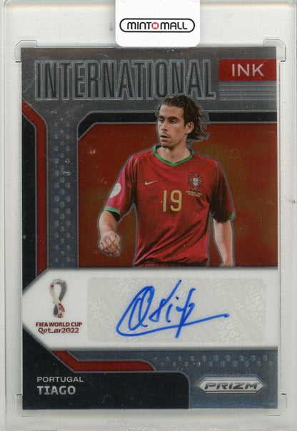 2022 PANINI Prizm World Cup Tiago International Ink #74 Portugal trading card with Portuguese player Tiago