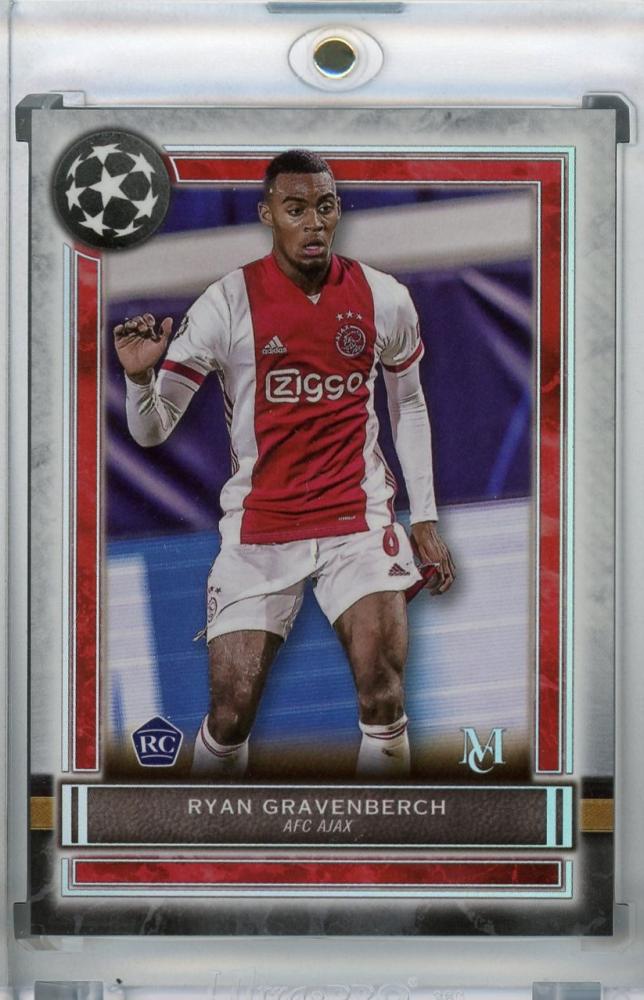 2020-21 Topps Museum Collection UEFA Champions League AFC Ajax Ryan Gravenberch trading card