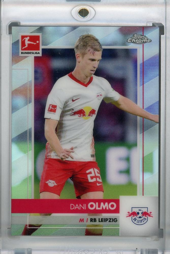 2020-21 Topps Chrome Bundesliga Dani Olmo RB Leipzig base refractor parallel trading card Japanese version