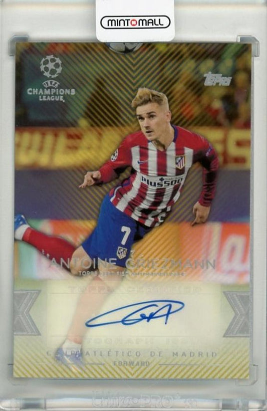 2015-16 Topps UEFA Champions League Showcase Antoine Griezmann Autograph Gold card #CLAAG29/50
