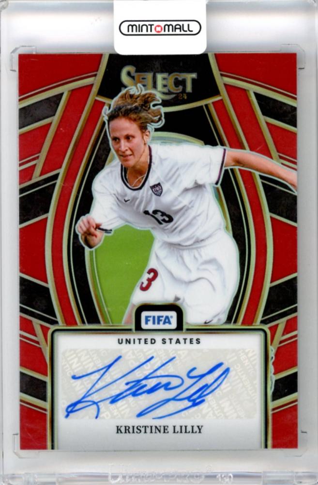 2023-24 Panini Select Fifa Kristine Lilly #SS-KL Select Signatures Red trading card from United States