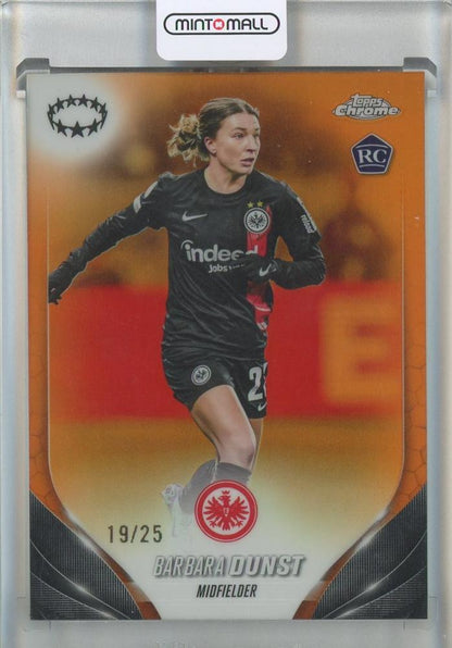 2023-24 Topps Chrome UEFA Women trading card from the Chrome UEFA Women set in unused condition