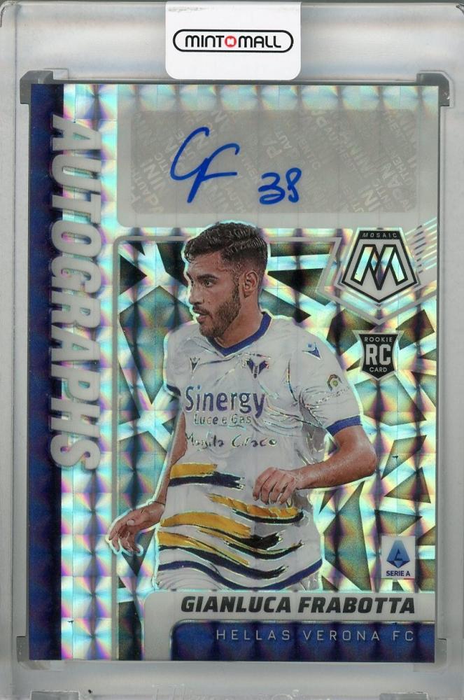 2021-22 Panini Mosaic Serie A Hellas Verona Gianluca Frabotta autographed rookie card