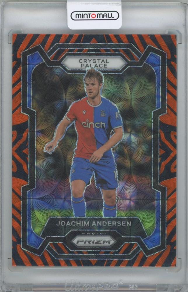 2023-24 Panini Prizm English Premier League Tiger Stripe #167 Joachim Andersen Crystal Palace trading card
