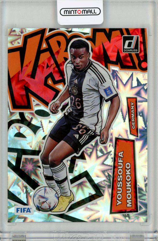 2022-23 Panini Donruss Youssoufa Moukoko Kaboom! trading card in used condition