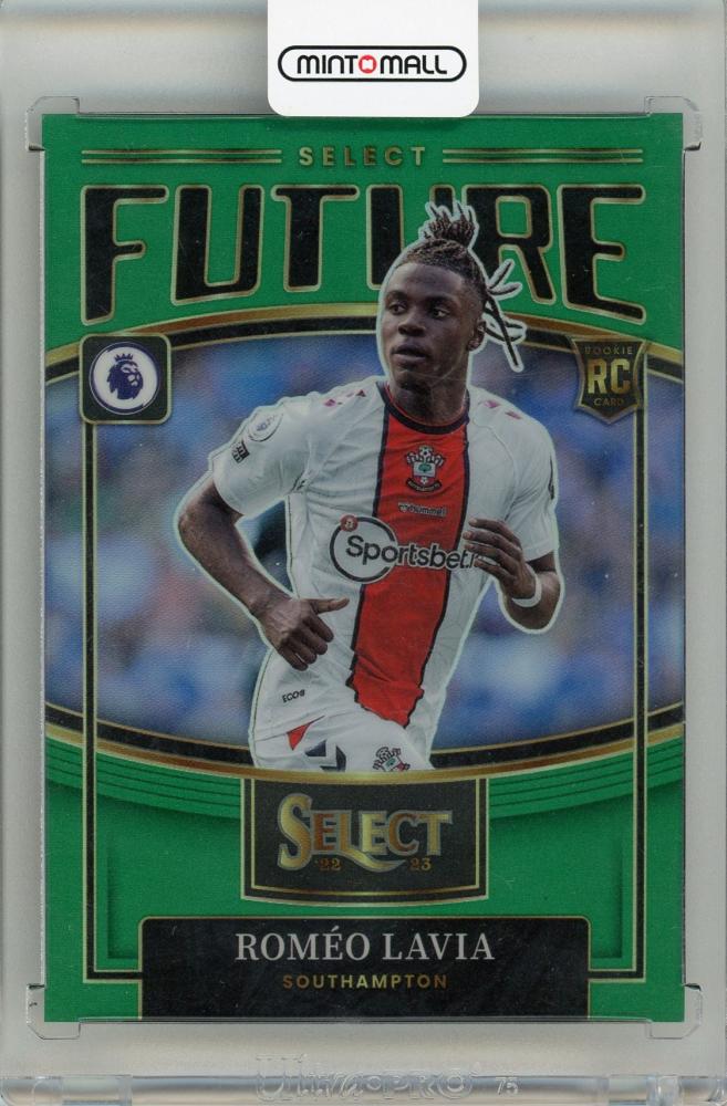 2022-23 Panini Select Premier League Romeo Lavia Select Future Green 5 of 5 Southampton trading card