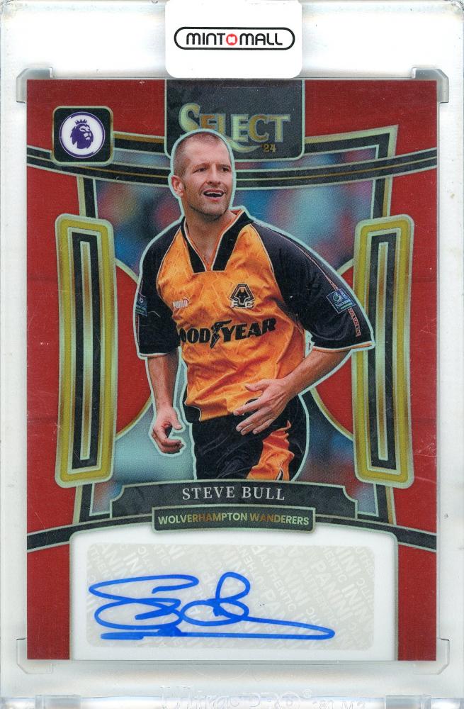 2023-24 Panini Select Premier League Steve Bull Autographs Red trading card