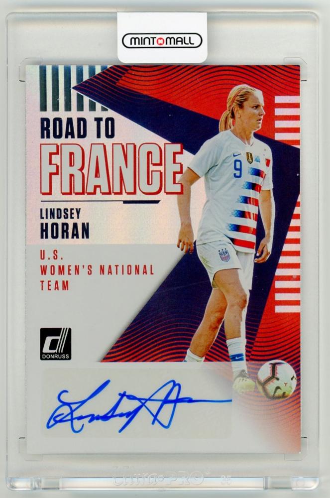 2018-19 Panini Donruss Lindsey Horan Road to France Autograph card RF-LH from United States