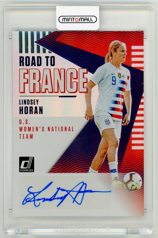 2018-19 Panini Donruss Lindsey Horan Road to France Autograph card RF-LH from United States