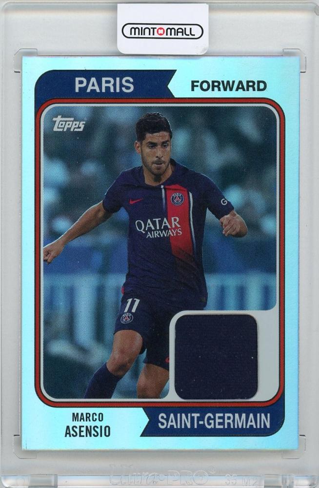 2023-24 Topps PARIS SAINT-GERMAIN Team Set featuring Marco Asensio and 1974 Topps relic card