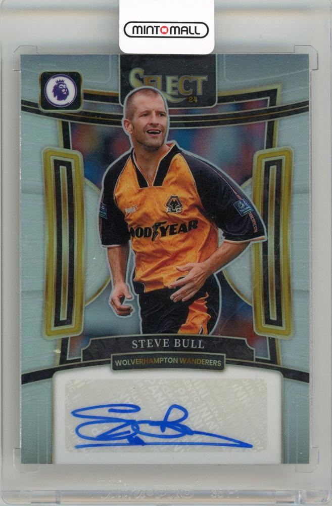 2023-24 Panini Select Premier League Steve Bull Signatures card for Wolverhampton Wanderers