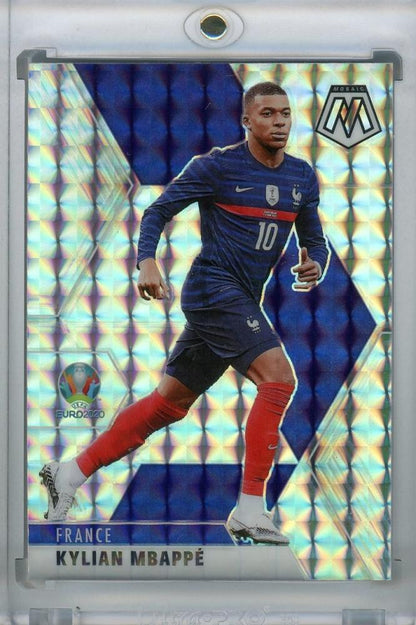 2021 Panini Mosaic UEFA Euro 2020 France Kylian Mbappe Base Mosaic parallel card