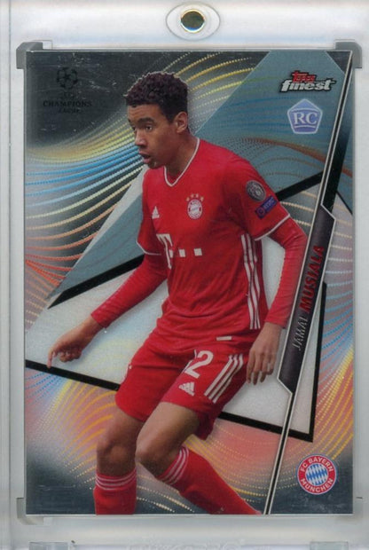 2020-21 Topps Finest UEFA Champions League Jamal Musiala FC Bayern Munchen base trading card