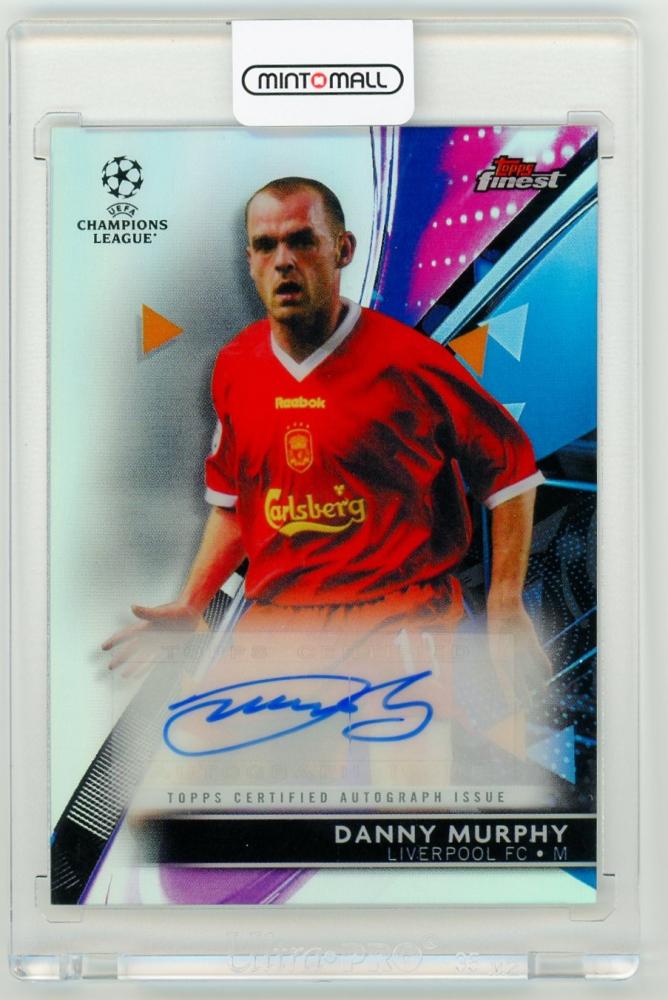 2021-22 Topps Finest UEFA Champions League Danny Murphy Autograph card BA-DM Liverpool FC