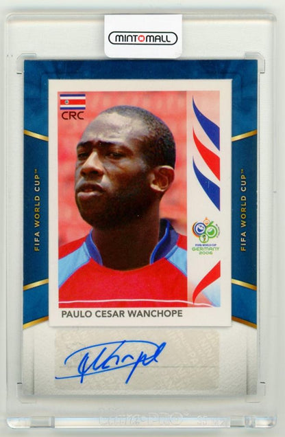 2018-19 Panini Treble Paulo Wanchope World Cup Sticker Signatures WC-PW Costa Rica collectible card