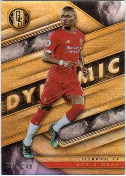 2019-20 Panini Gold Standard Sadio Mane trading card serial number 084 out of 149