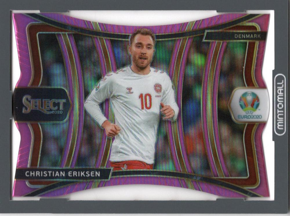 2020 PANINI SELECT UEFA EURO Christian Eriksen Mezzanine Pink#139 trading card serial number 98 of 99
