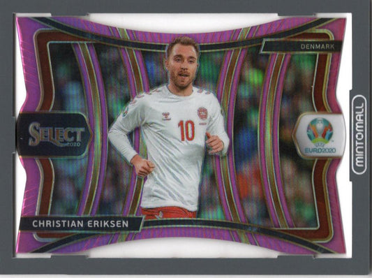 2020 PANINI SELECT UEFA EURO Christian Eriksen Mezzanine Pink#139 trading card serial number 98 of 99