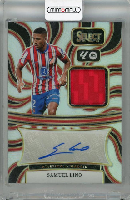 2024-25 Panini Select La Liga autographed Samuel Lino memorabilia card #5 Atletico De Madrid