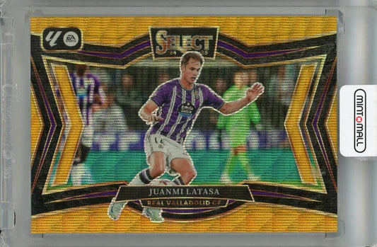 2024-25 Panini Select La Liga Juanmi Latasa Gold Wave trading card #240 from Real Valladolid CF