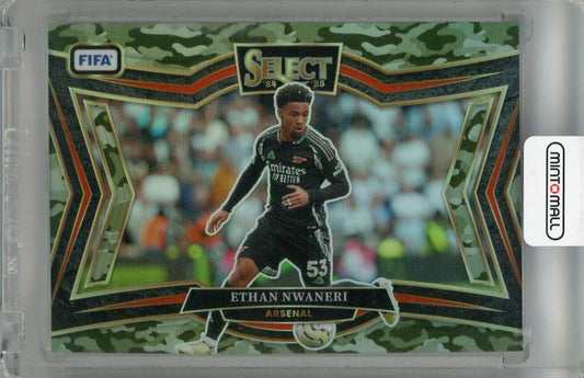 2024-25 Panini Select Fifa Ethan Nwaneri Camo card #234 Arsenal with surface scratches serial 107/135