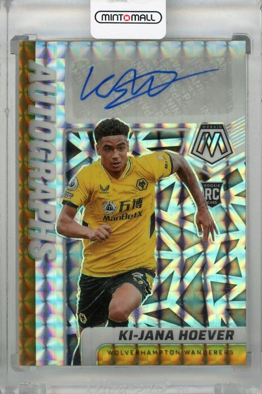 2021-22 Panini Mosaic Premier League Ki-Jana Hoever Autographs Mosaic #11 Rookie Card Wolverhampton Wanderers
