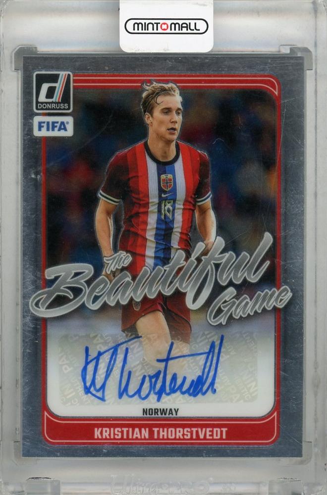 2024-25 Panini Donruss Kristian Thorstvedt Beautiful Game Autographs #20 Norway autograph card
