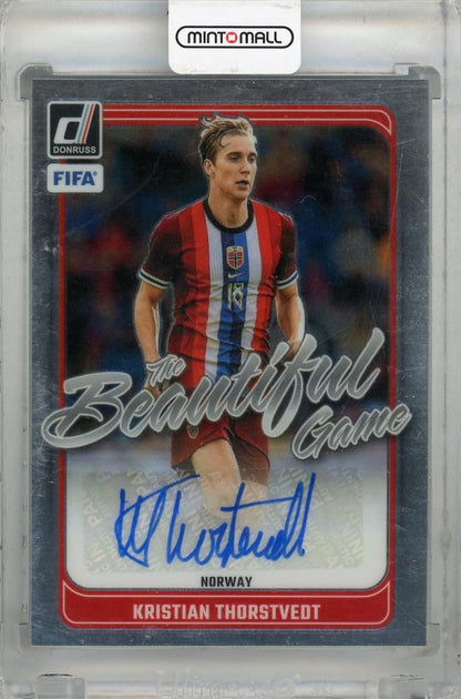 2024-25 Panini Donruss Kristian Thorstvedt Beautiful Game Autographs #20 Norway autograph card