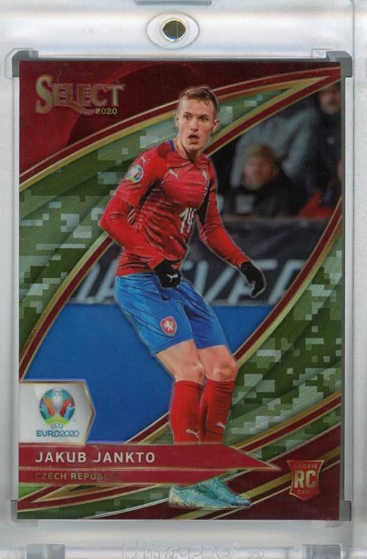 2020 Panini Select UEFA Euro Preview Jakub Jankto Czech Republic base nameplate Field Level Camo parallel card
