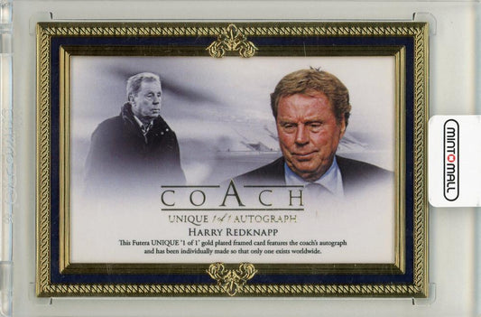 Futera Unique WORLD FOOTBALL 2023/24 Harry Redknapp 24ct gold plated framed collectible item