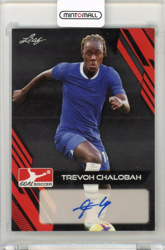 2023 Leaf Goal Soccer Trevoh Chalobah Autograph Card showing player signature and details