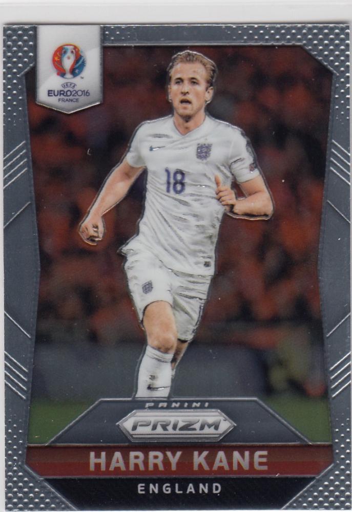 2016 Panini Prizm EURO Soccer Harry Kane Base trading card featuring Harry Kane