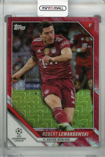 2021-22 Topps UEFA Champions League Japan Edition Robert Lewandowski Fc Bayern Munchen card serial 4 of 5