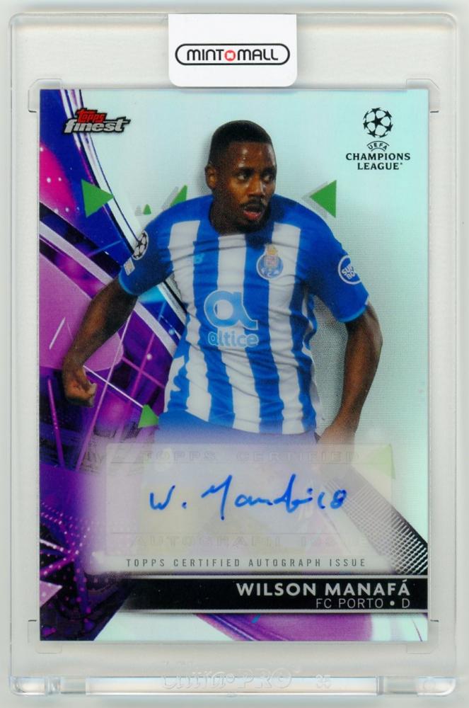 2021-22 Topps Finest UEFA Champions League autographed card of Wilson Manafa from FC Porto