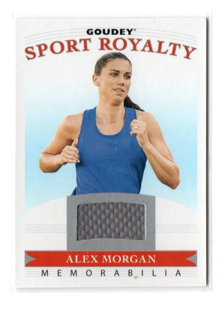 2020 UPPER DECK Goodwin Champions collectible jersey card featuring Alex Morgan