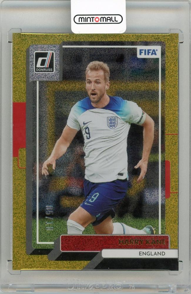 2022-23 Panini Donruss Soccer Harry Kane Gold card serial 5 of 10 from England