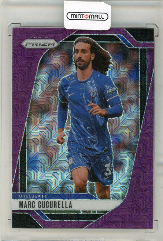 2024-25 Panini Prizm Premier League Soccer card of Marc Cucurella serial number 15 out of 25