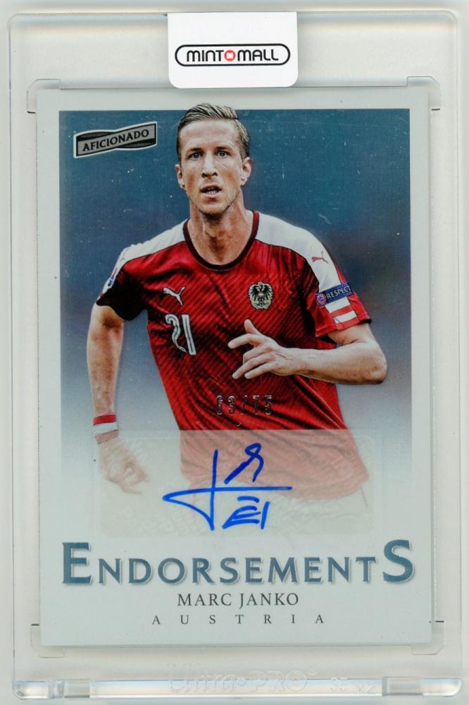 2016-17 PANINI Aficionado Endorsements Autographs Base card featuring Marc Janko numbered 63 out of 75
