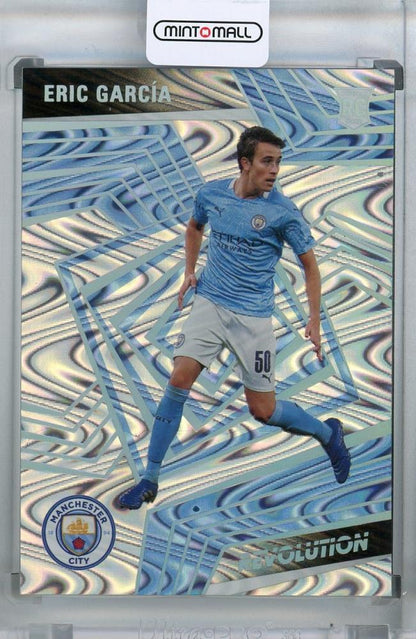 2020-21 Panini Revolution Premier League Manchester City Eric Garcia base rookie vortex card number 01 out of 10