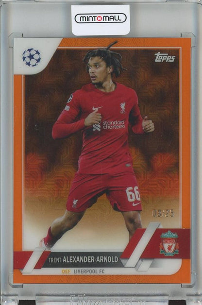 2023 Topps UEFA Champions League Japan Edition trading card of Trent Alexander-Arnold from Liverpool FC #6608/25