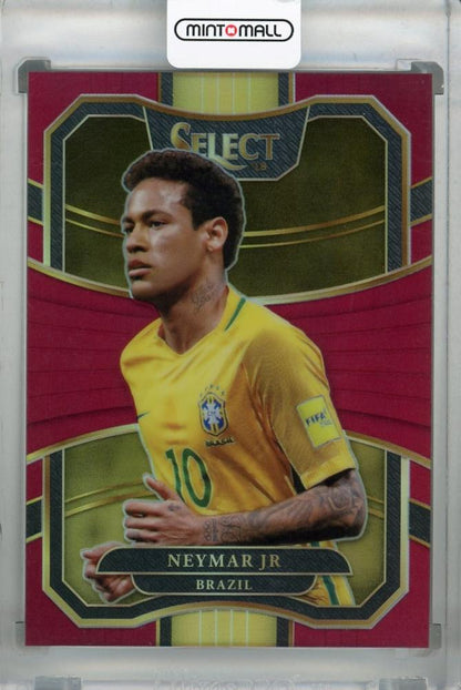 2017-18 Panini Select Neymar Jr. Brazil Terrace Base Maroon parallel card numbered 174 out of 199