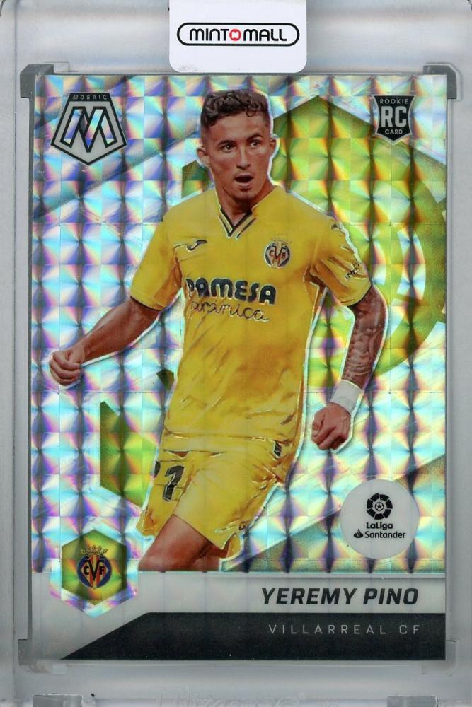 2021-22 Panini Mosaic La Liga Villarreal CF Yeremy Pino Base Mosaic Rookie Card Parallel