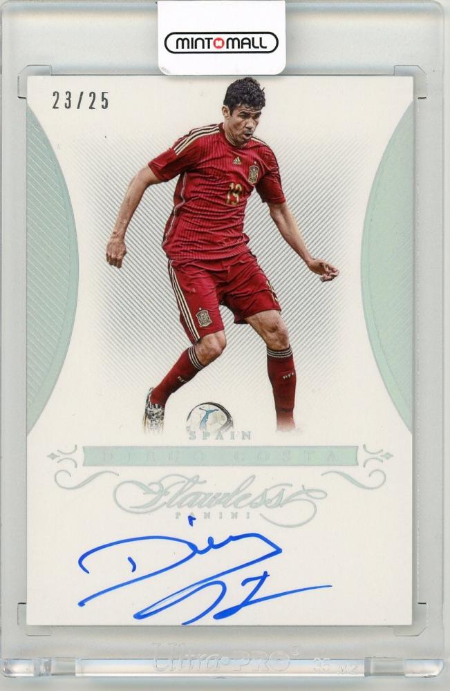 2016 Panini Flawless Diego Costa Flawless Signatures on-card autograph trading card 23 of 25