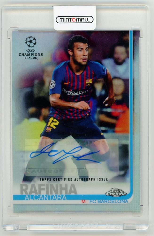 2018-19 TOPPS Chrome UEFA Champions League Autograph card of Rafinha Alcantara #47 FC Barcelona