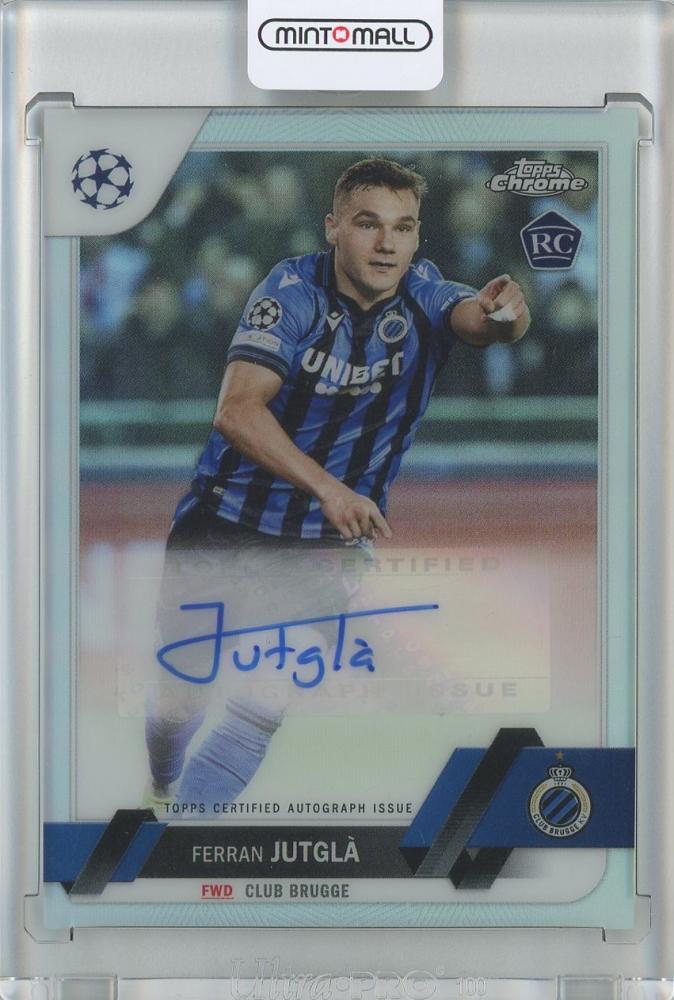 2022-23 Topps Chrome UEFA Club Competitions Ferran Jutgla Autograph Rookie Card