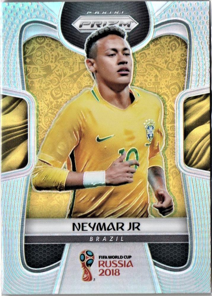 2018 Panini Prizm World Cup Brazil Neymar Jr Silver #25 collectible soccer card