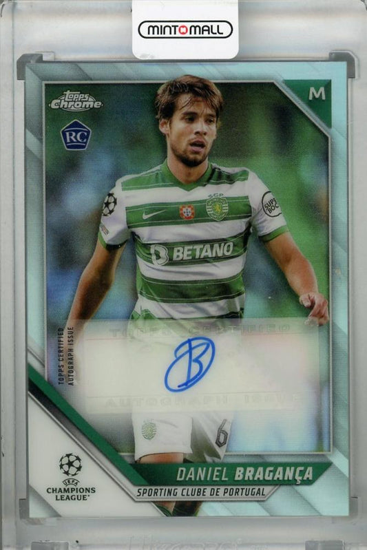 2021-22 Topps Chrome UEFA Champions League Daniel Braganca Sporting Clube De Portugal autograph rookie card